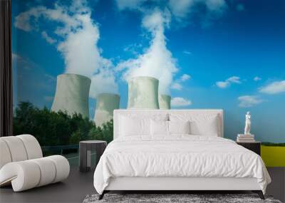 Nuclear power plant in Czech Republic. Europe. Wall mural