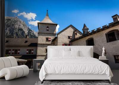 View of the hohenwerfen castle in Austria. Wall mural