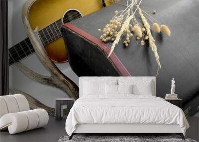 guitar, box, case, accordion, horn Wall mural