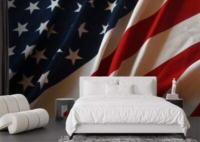 Flag USA as a patriotic background Wall mural