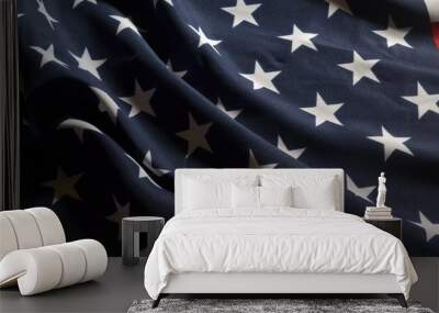 Flag USA as a patriotic background Wall mural