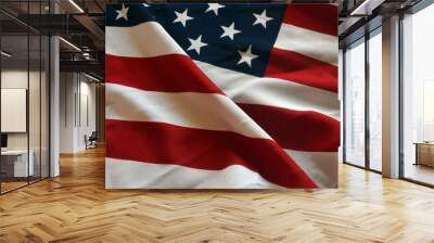 Flag USA as a patriotic background Wall mural