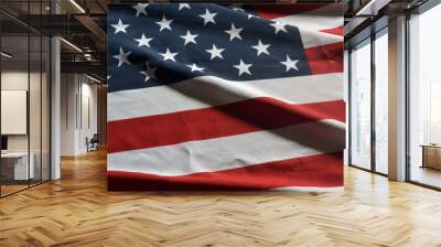 Flag USA as a patriotic background Wall mural