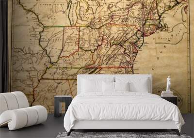 old map Wall mural