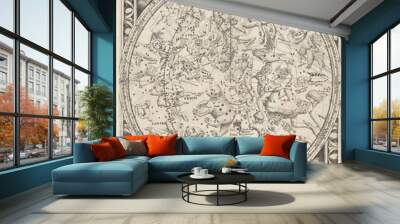 old sky map Wall mural