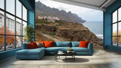 View of the mountains of the northern part of Tenerife. Canary Islands. Spain. View from the observation deck - Mirador 