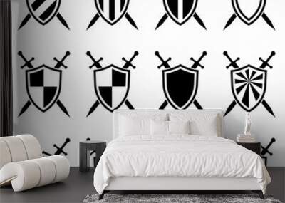 Shield and swords. Collection Wall mural