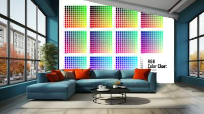 RGB Press Color Chart Wall mural