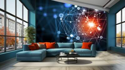 Abstract technology background Wall mural