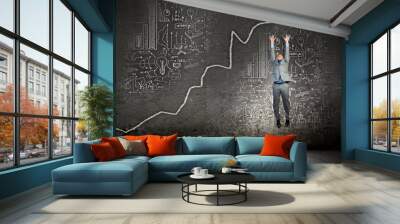 Achievement in business Wall mural