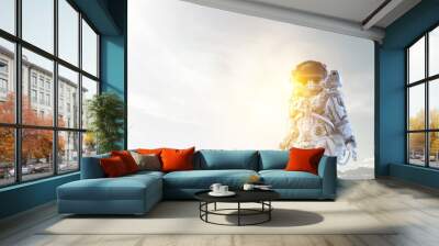 Astronaut at spacewalk . Mixed media Wall mural