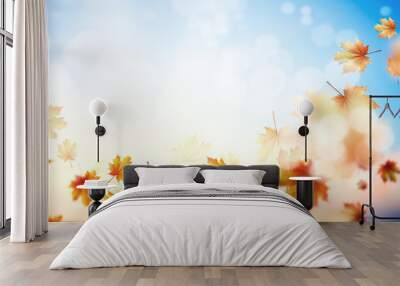 Autumn background Wall mural