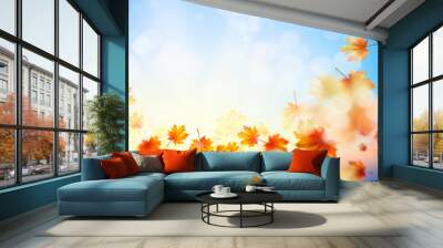 Autumn background Wall mural