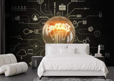 Bright idea for success Wall mural