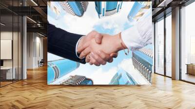 Business handshake Wall mural