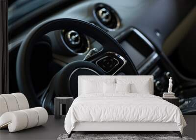 Car steering wheel Wall mural