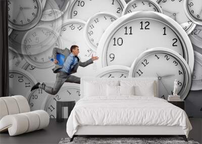 Catch up with time Wall mural