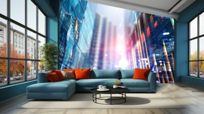 City modern building Wall mural