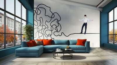 Complicated case Wall mural