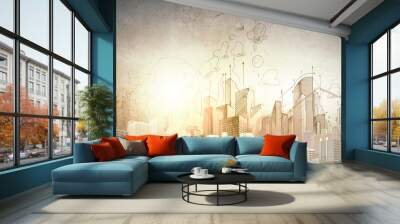 Construction project Wall mural