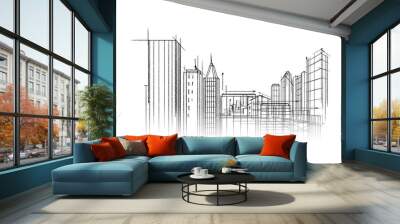 construction project Wall mural