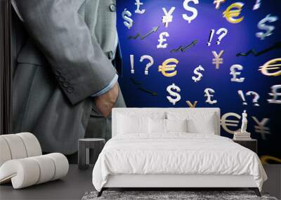 Currency concept Wall mural