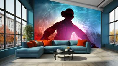 dj and mixer Wall mural