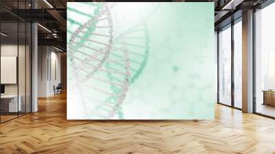 DNA strand illustration Wall mural