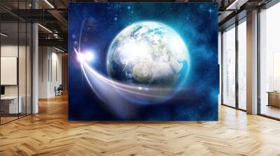 Earth planet Wall mural