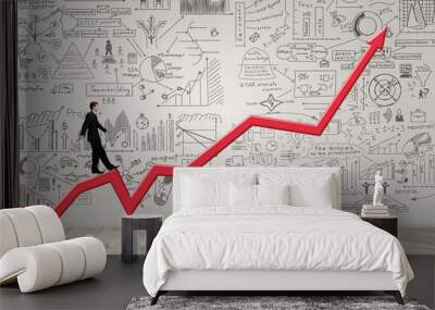 Effective marketing for growth Wall mural