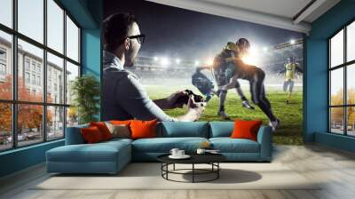 Experience the reality of game. Mixed media Wall mural