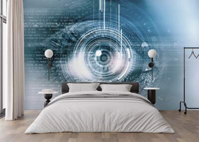 Eye identification Wall mural