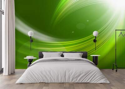 green abstract backgrounds Wall mural