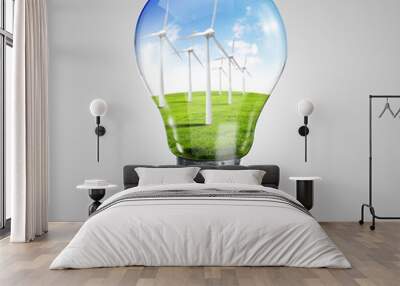 green energy symbols Wall mural