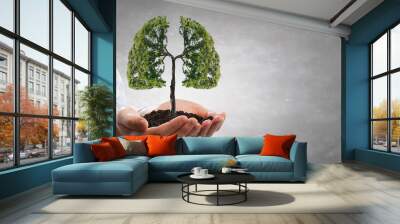 Green life protection Wall mural