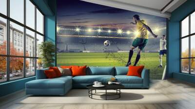 Hot football moments Wall mural