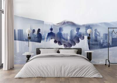 In rythm of modern business Wall mural