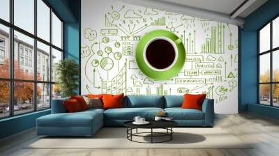 It's coffee time Wall mural