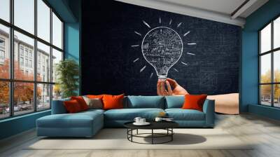 Light in darkness Wall mural