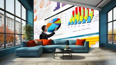 man presenting report Wall mural