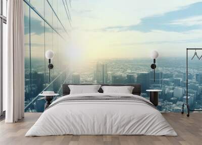 modern city view Wall mural