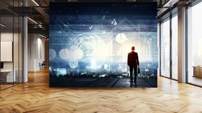 Modern technologies in business Wall mural