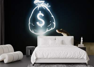 Money concept Wall mural