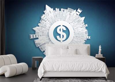 Money making concept Wall mural