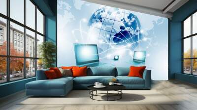 Network concept Wall mural