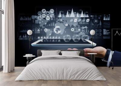 New media technologies for business Wall mural