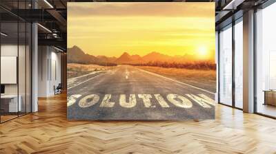 Road to problem solving Wall mural