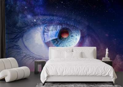 space abstract backdrop Wall mural