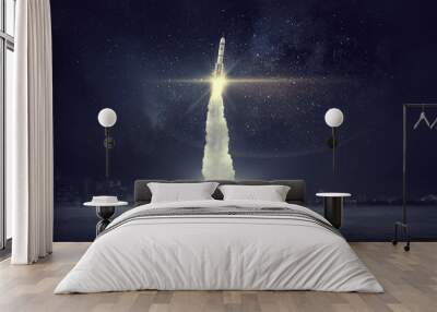 space exploration background . mixed media Wall mural