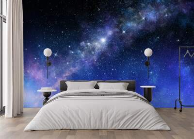 Starry sky in open space Wall mural